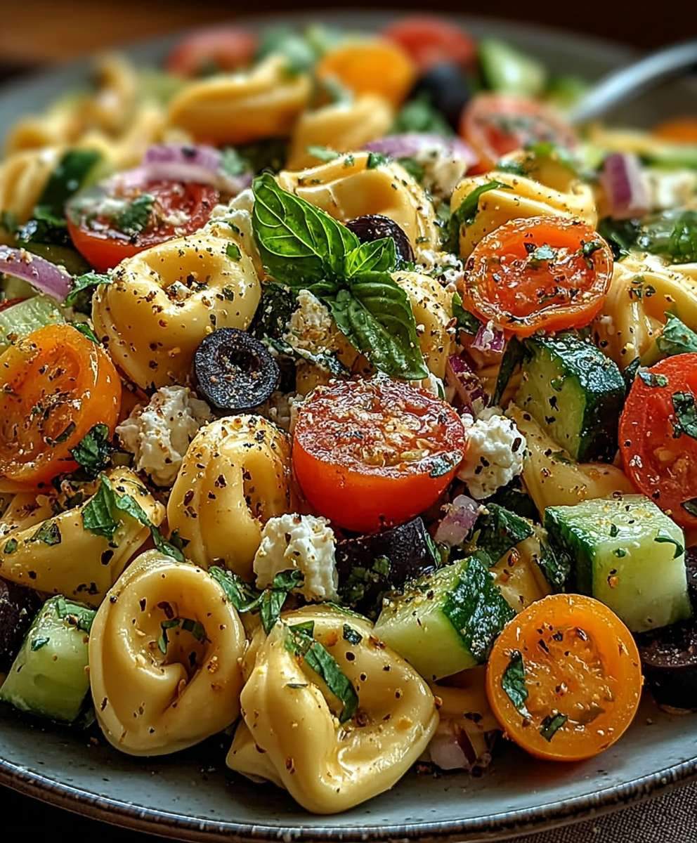 Tortellini Salat einfach zubereiten