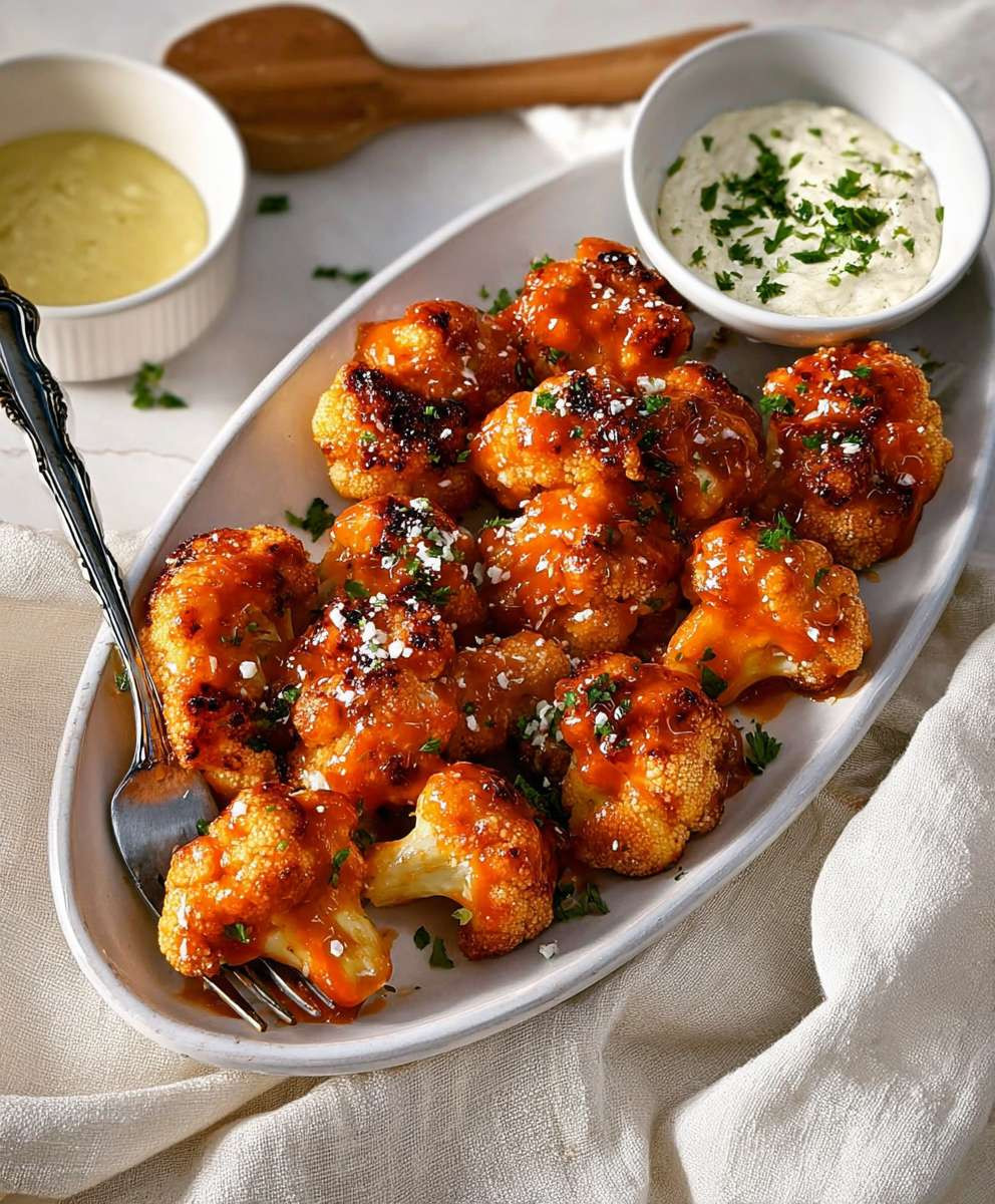 Buffalo Blumenkohl Wings Vegan Glutenfrei