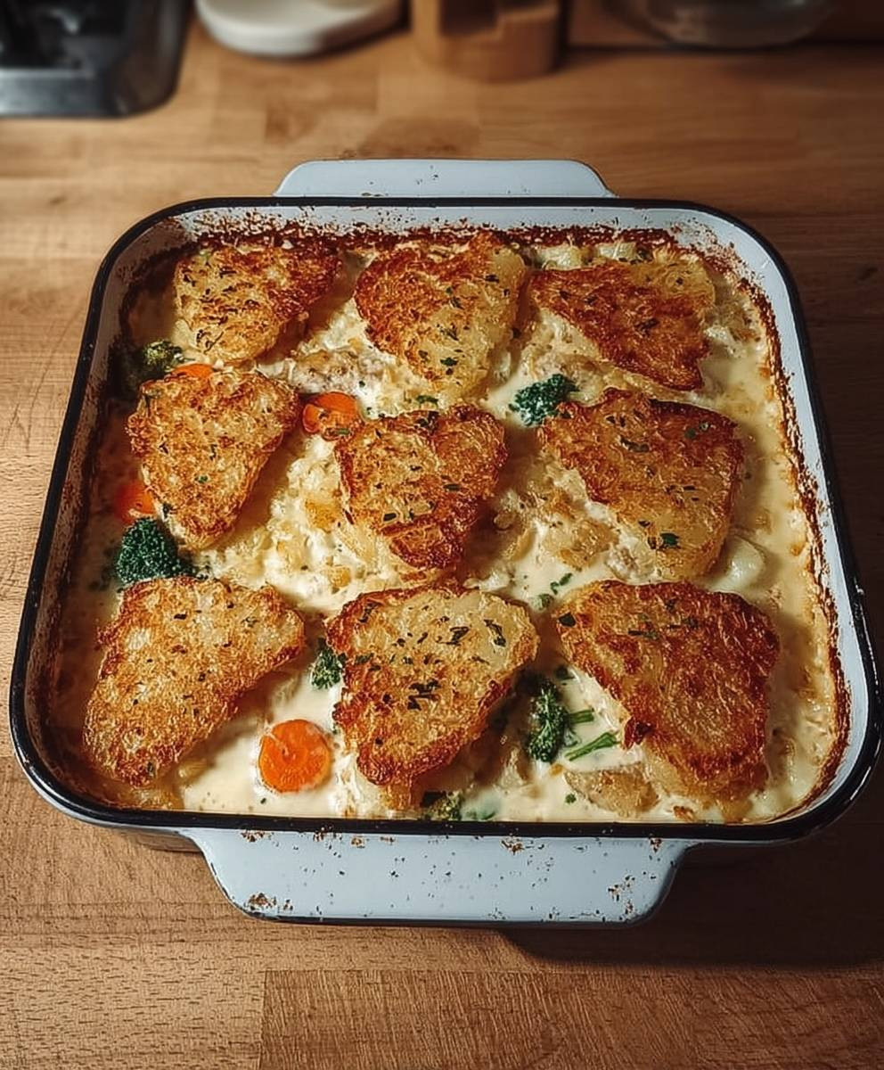 Rösti Schnitzel Auflauf