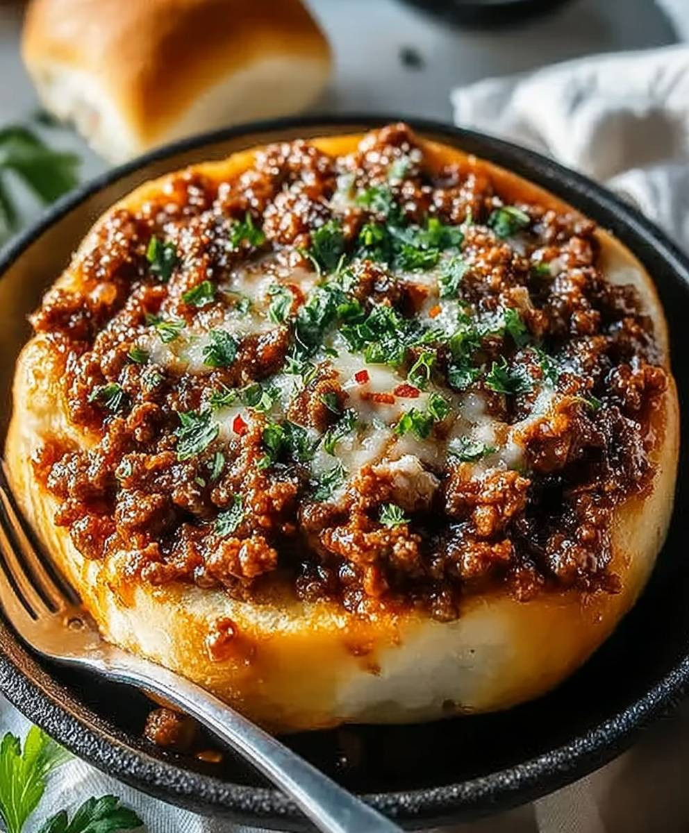 Italienische Knoblauchbrot Sloppy Joes