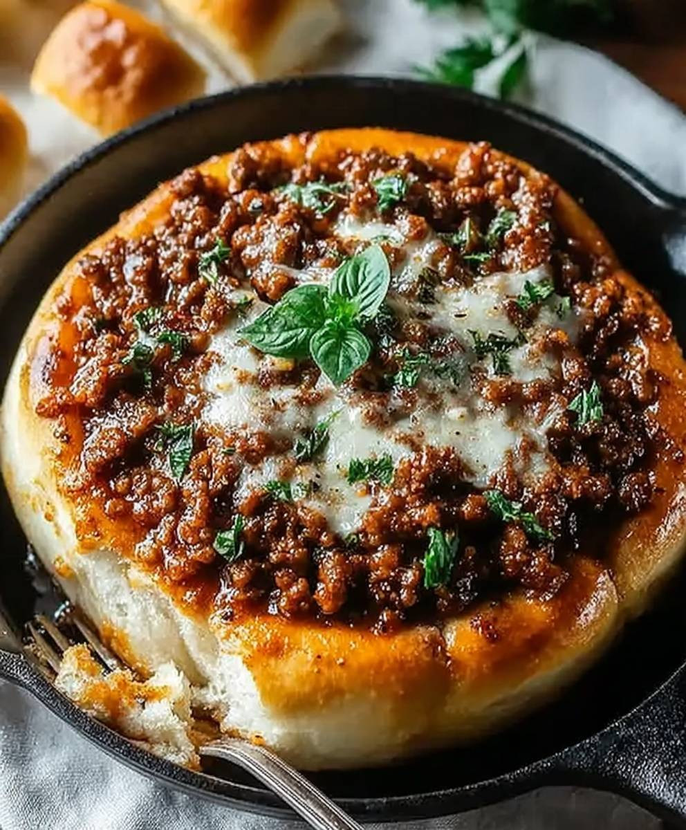 Italienische Knoblauchbrot Sloppy Joes