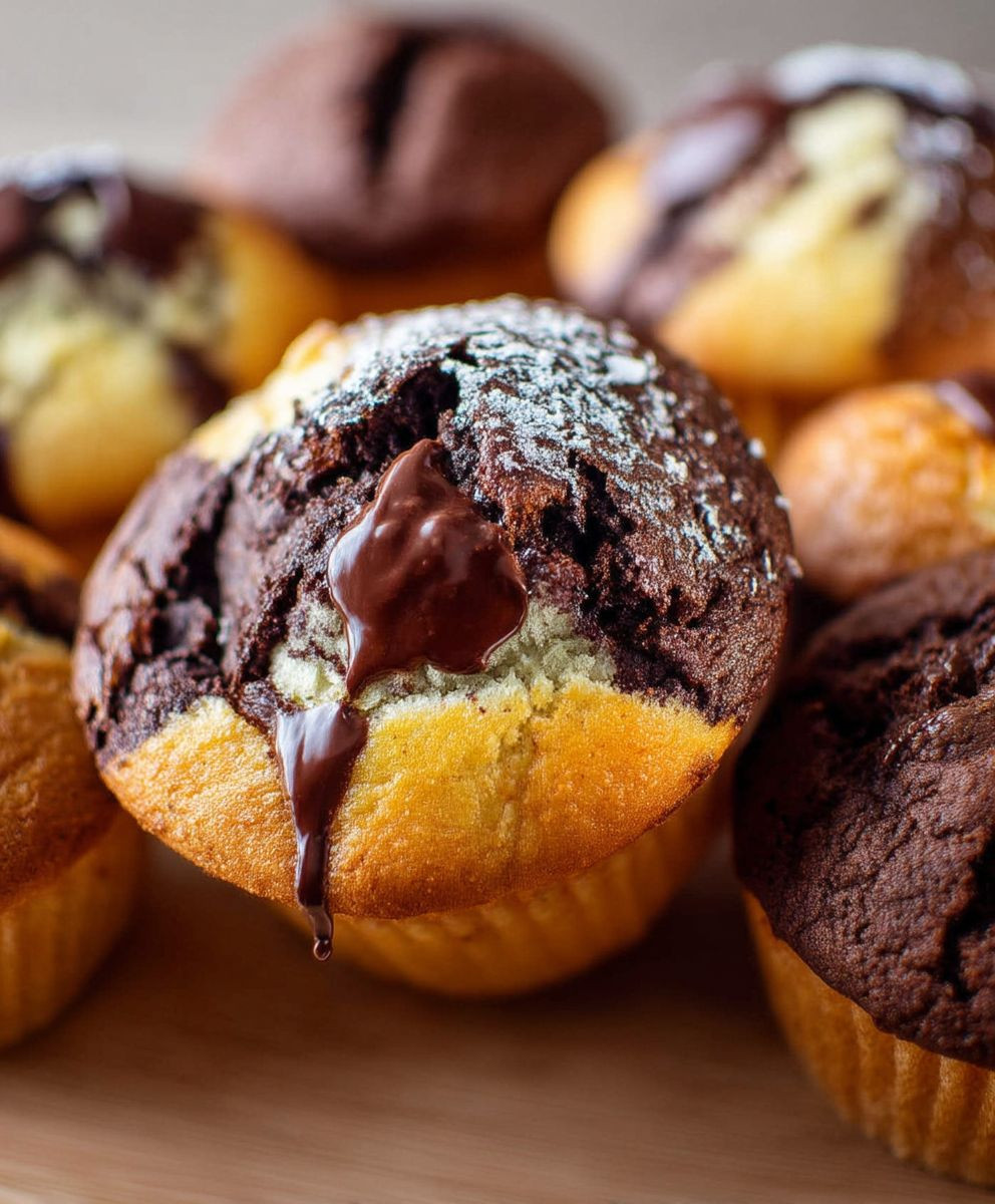 Marmorkuchen Muffins backen