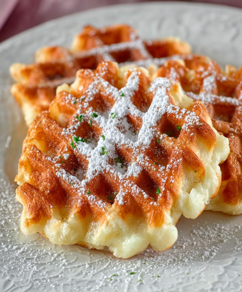 Belgische Waffeln einfach fluffig Hefe