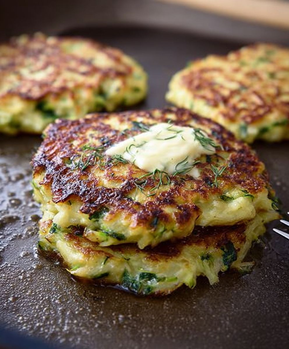 Zucchini Kohlrabi Puffer