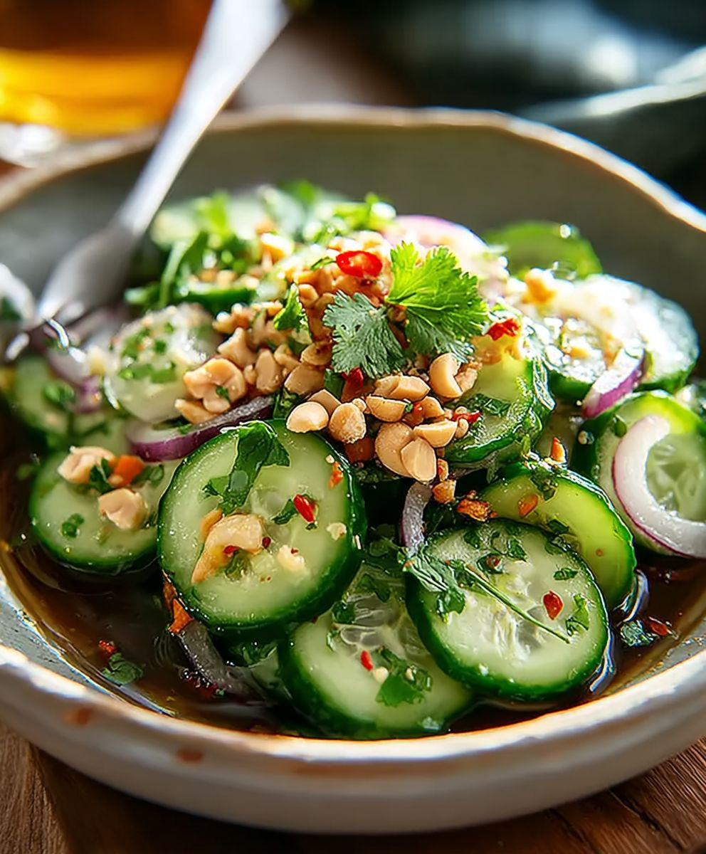 Thailändischer Gurkensalat einfach