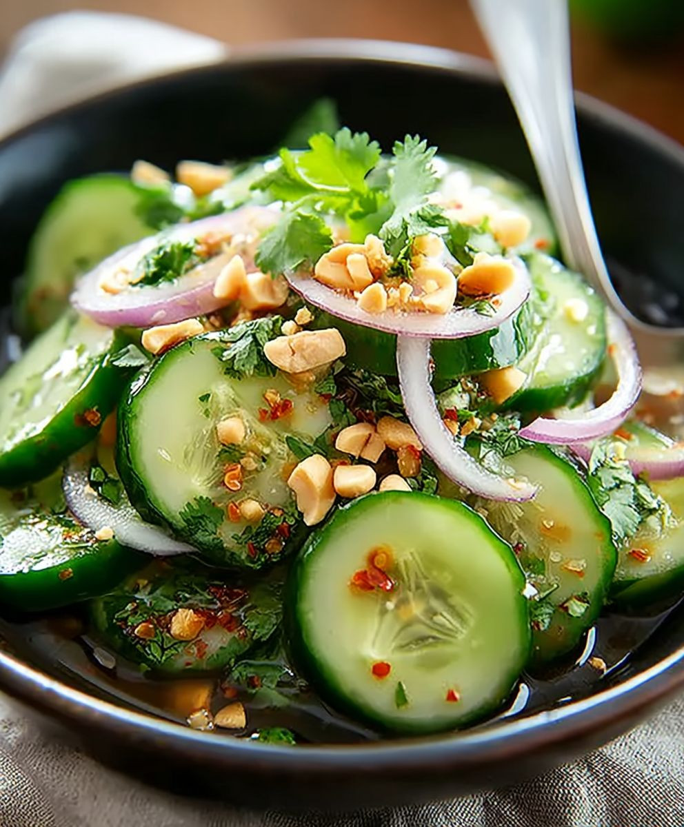 Thailändischer Gurkensalat einfach