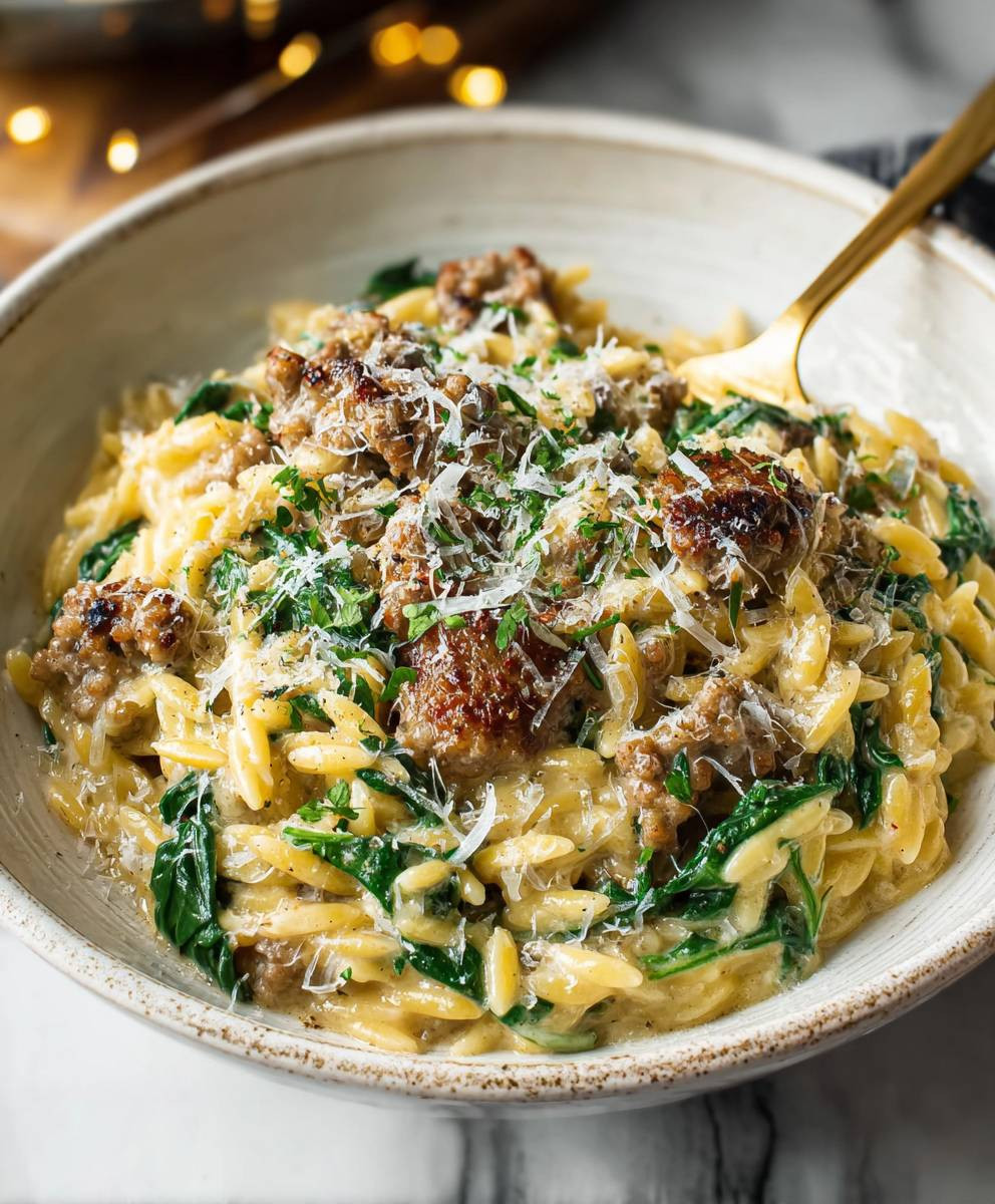 Italienische Wurst Orzo