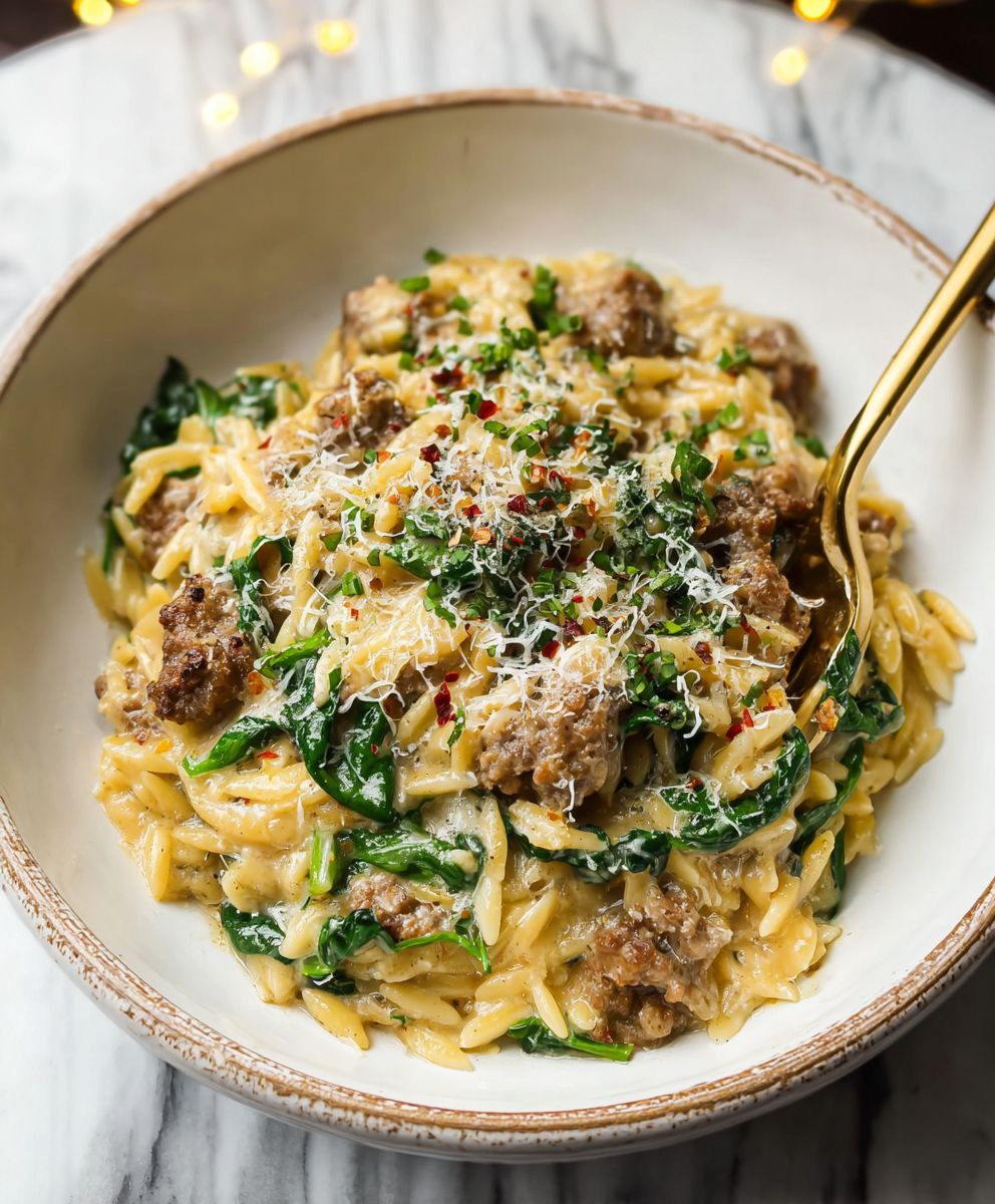 Italienische Wurst Orzo