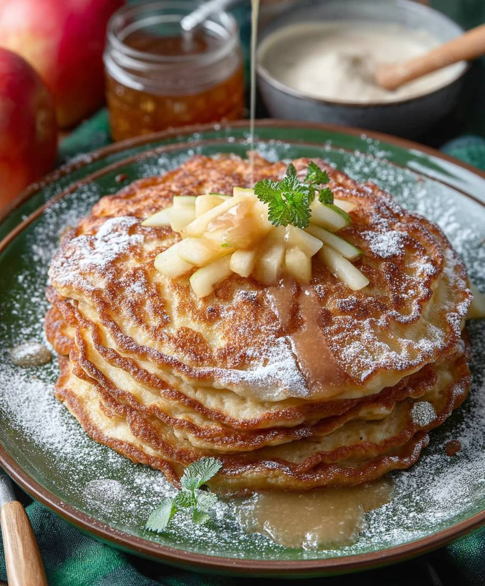 Apfelpfannkuchen klassisch fluffig