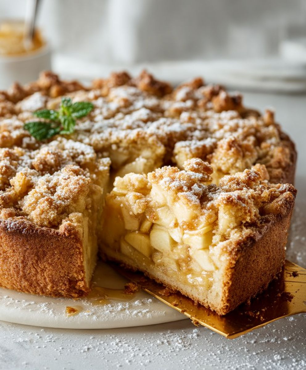 Apfel Streuselkuchen backen