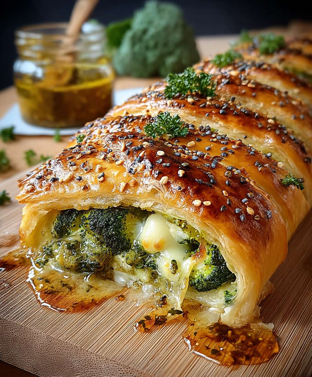 Brokkoli Käse Strudel backen
