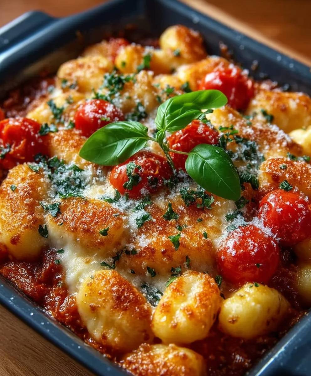 Einfacher Gnocchi Tomaten Auflauf