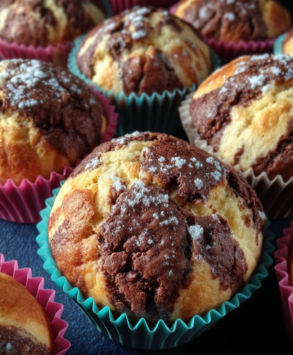 Marmor Muffins backen