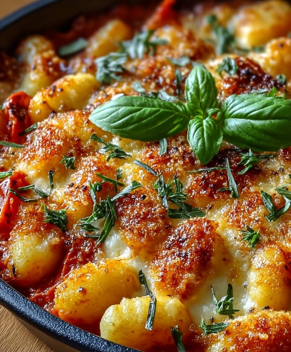 Einfacher Gnocchi Tomaten Auflauf