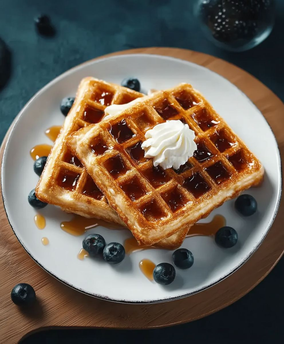 Zuckerfreie Bananen Waffeln