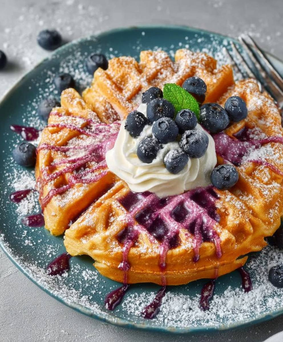 Gesunde Skyr Waffeln