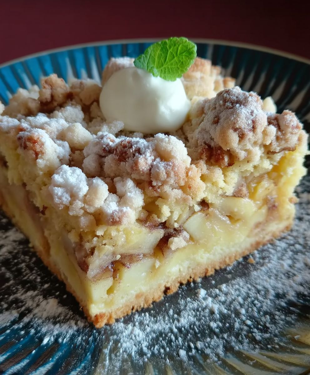 Apfelkuchen Blech Streusel Rührteig