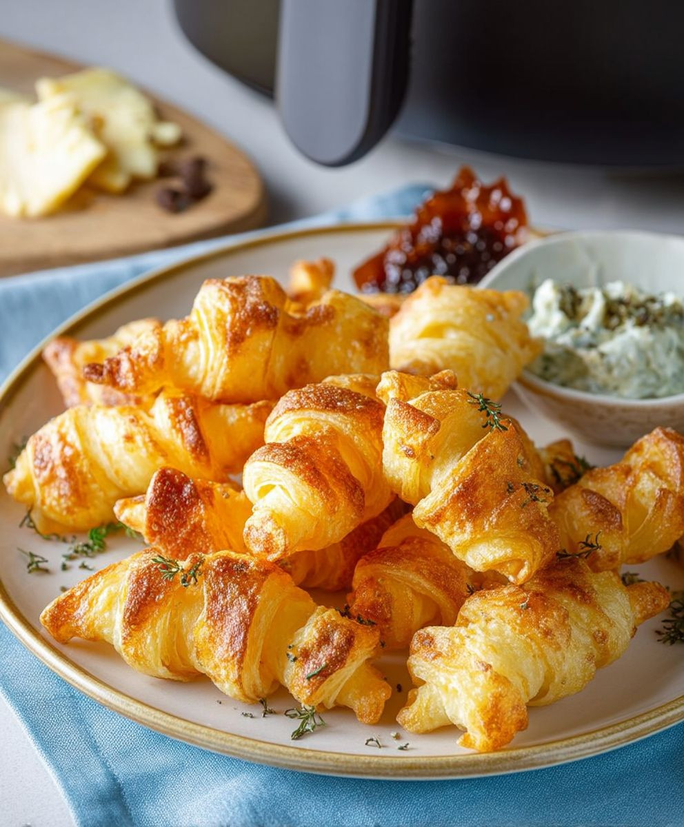Blätterteighörnchen Airfryer