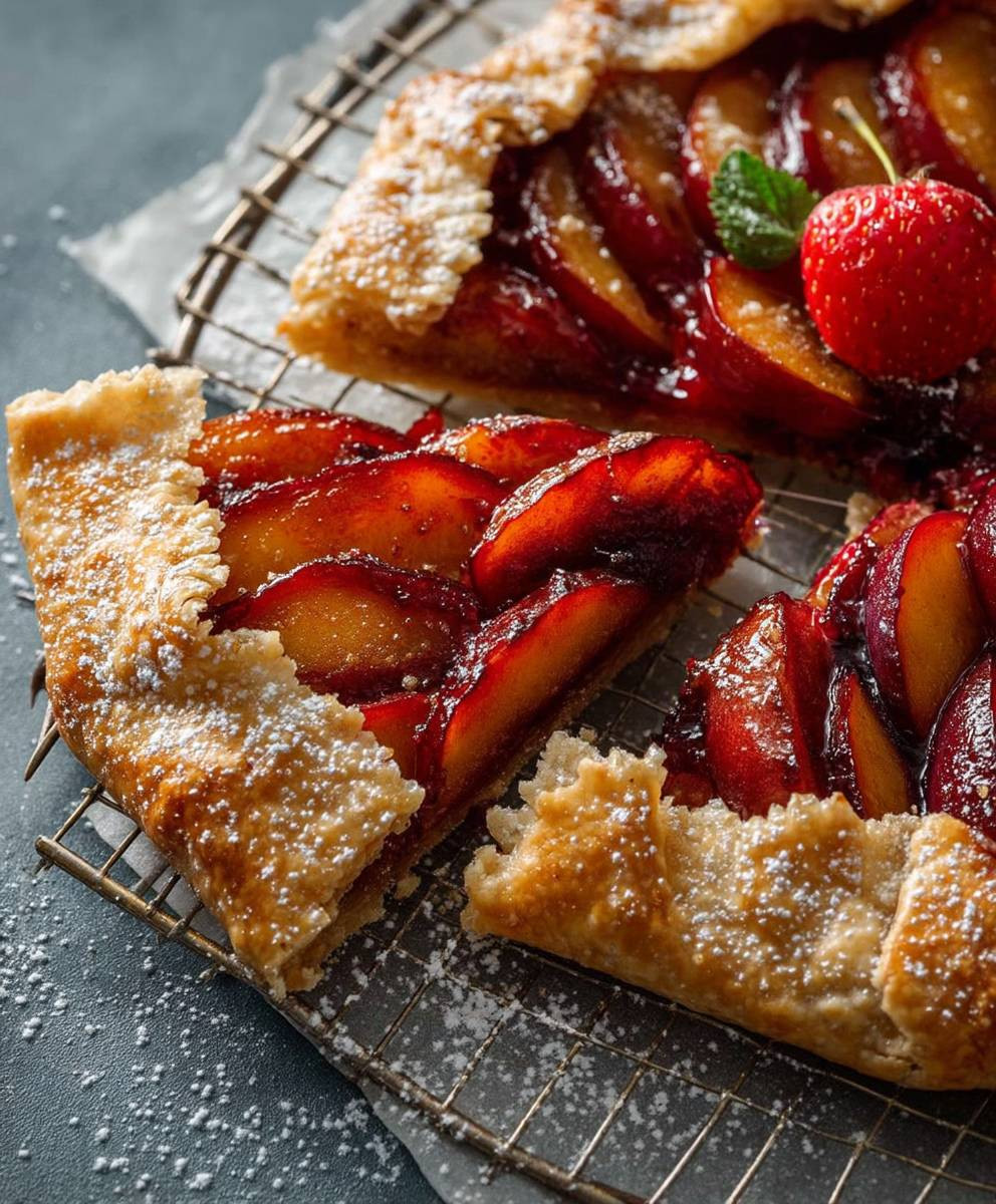 Zwetschgen Galette Mandelboden