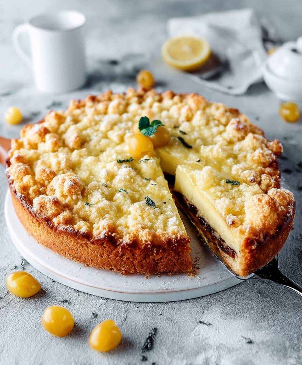 Mirabellenkuchen Schmand Streusel