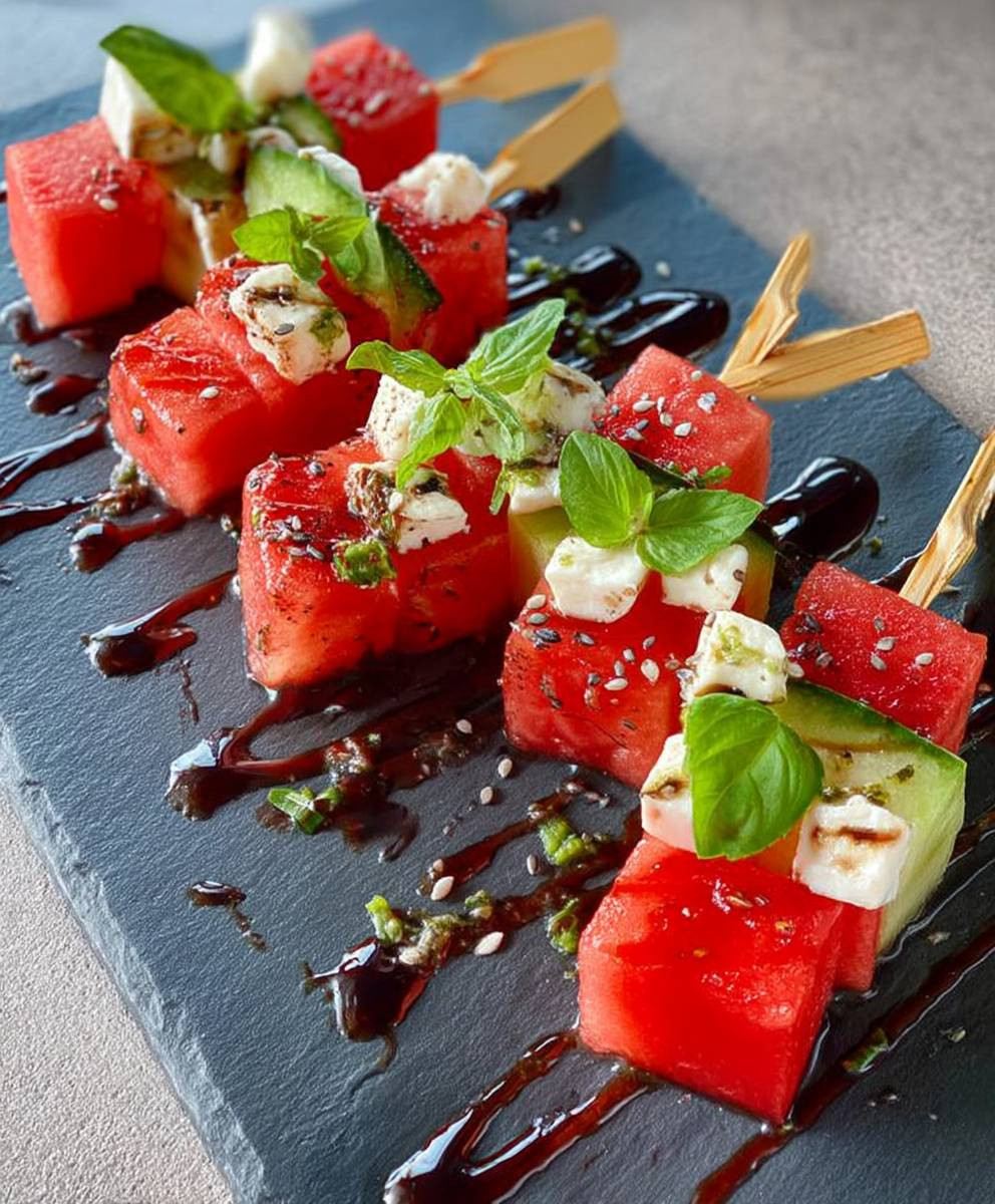 Melone Feta Spieße