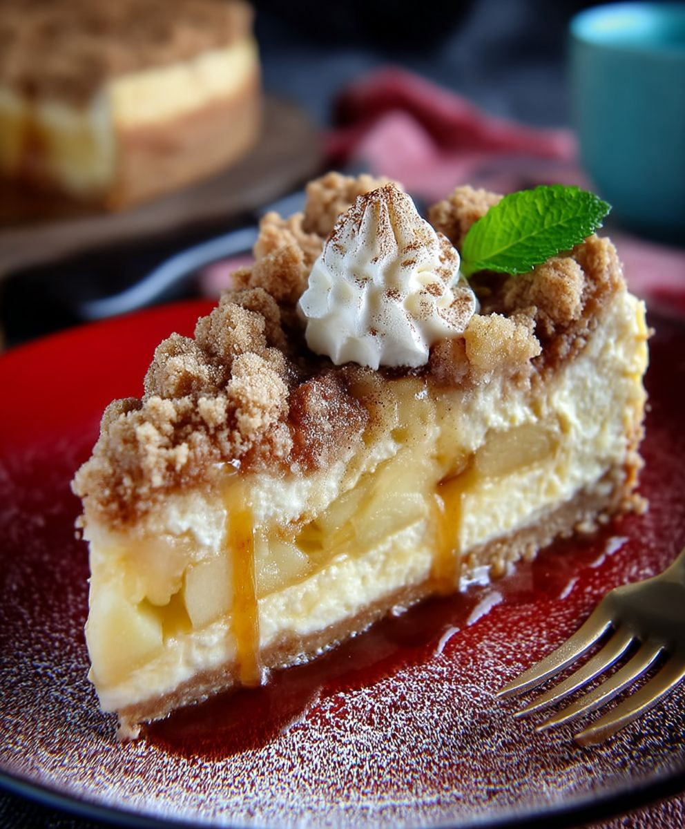 Apfelkäsekuchen Zimtstreusel