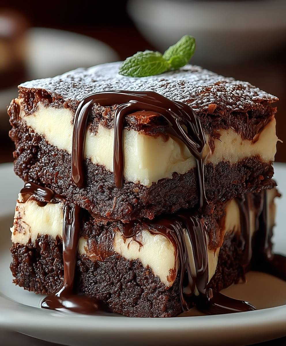 Frischkäse Brownies backen