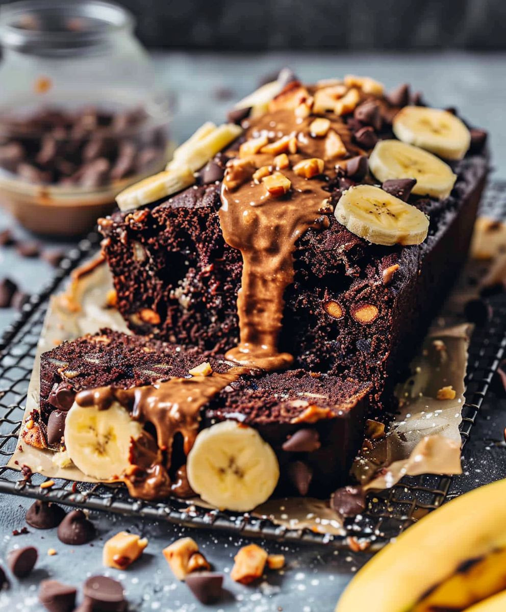 Veganes Schoko Bananenbrot