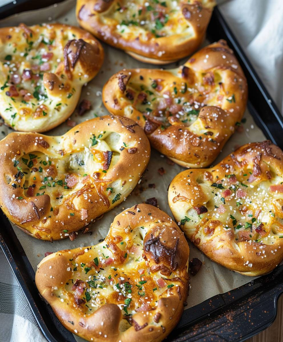 Flammkuchen Brezeln Partysnack
