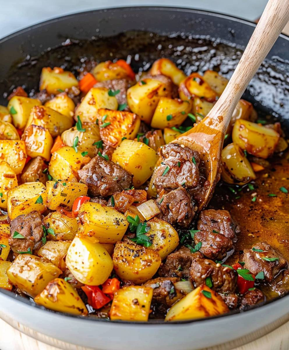 Kartoffelpfanne Hackfleisch Feierabendgericht