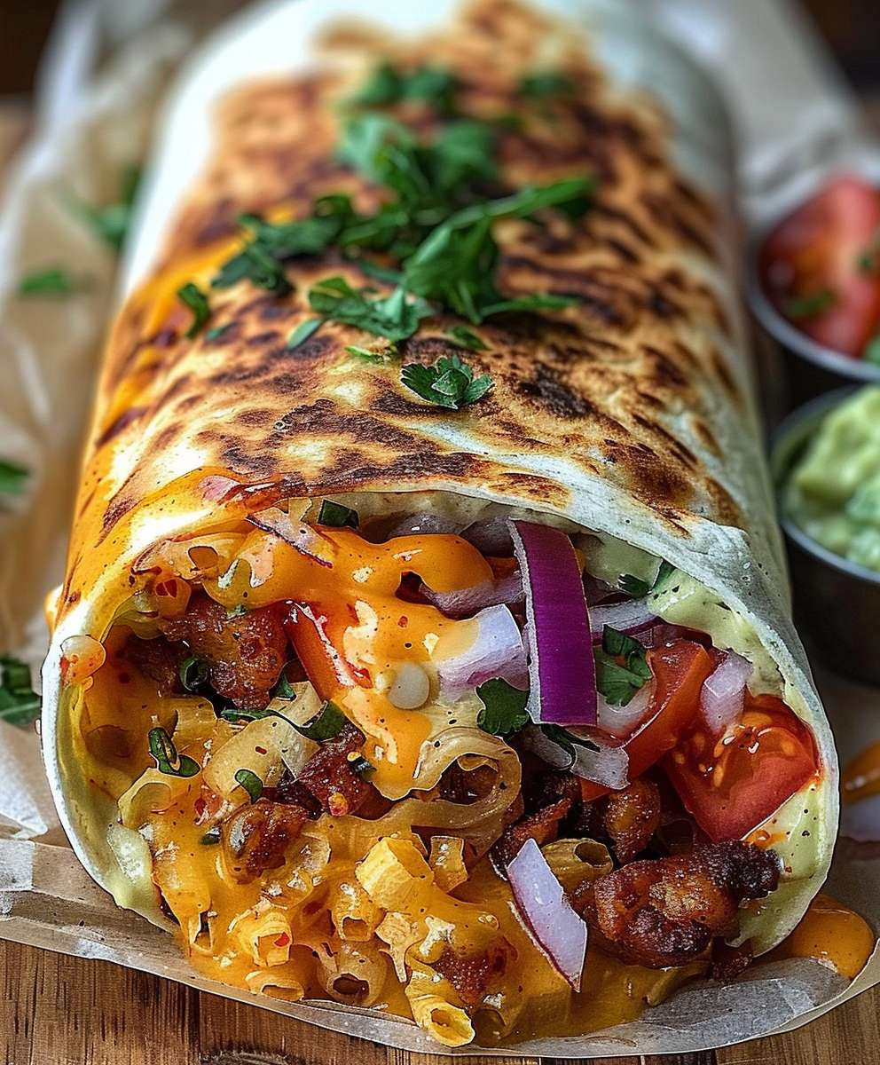 Gegrillter Käse Burrito