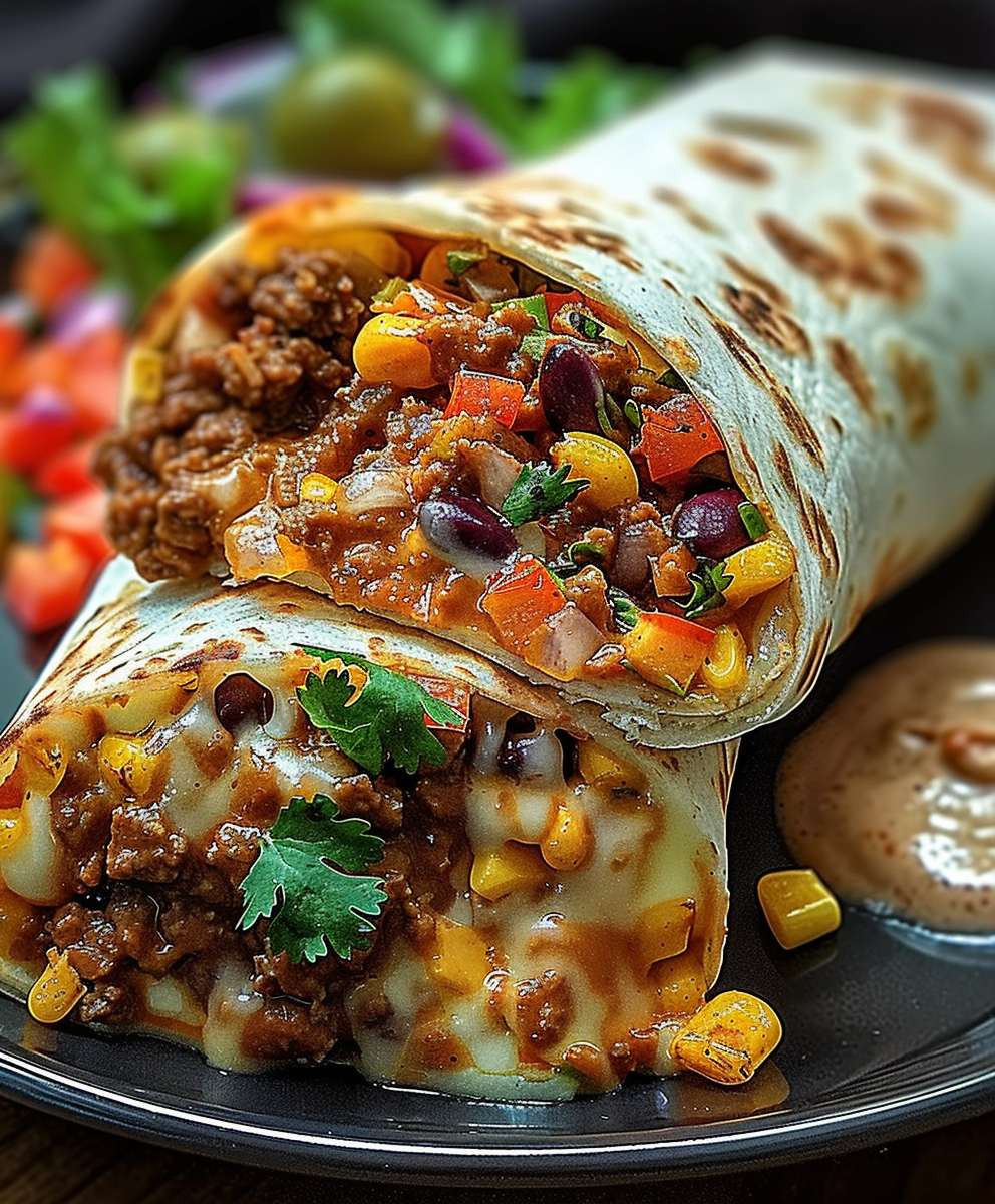 Gegrillter Käse Burrito