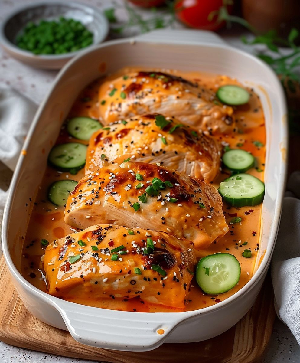 Hähnchenbrust Gemüse Ofen Mittagessen