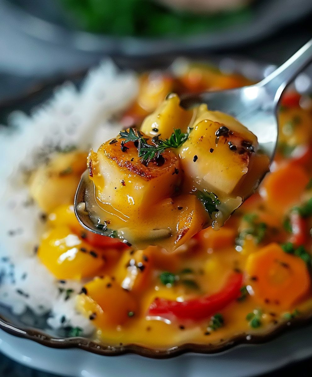 Kürbis Hähnchen Pfanne Hokkaido
