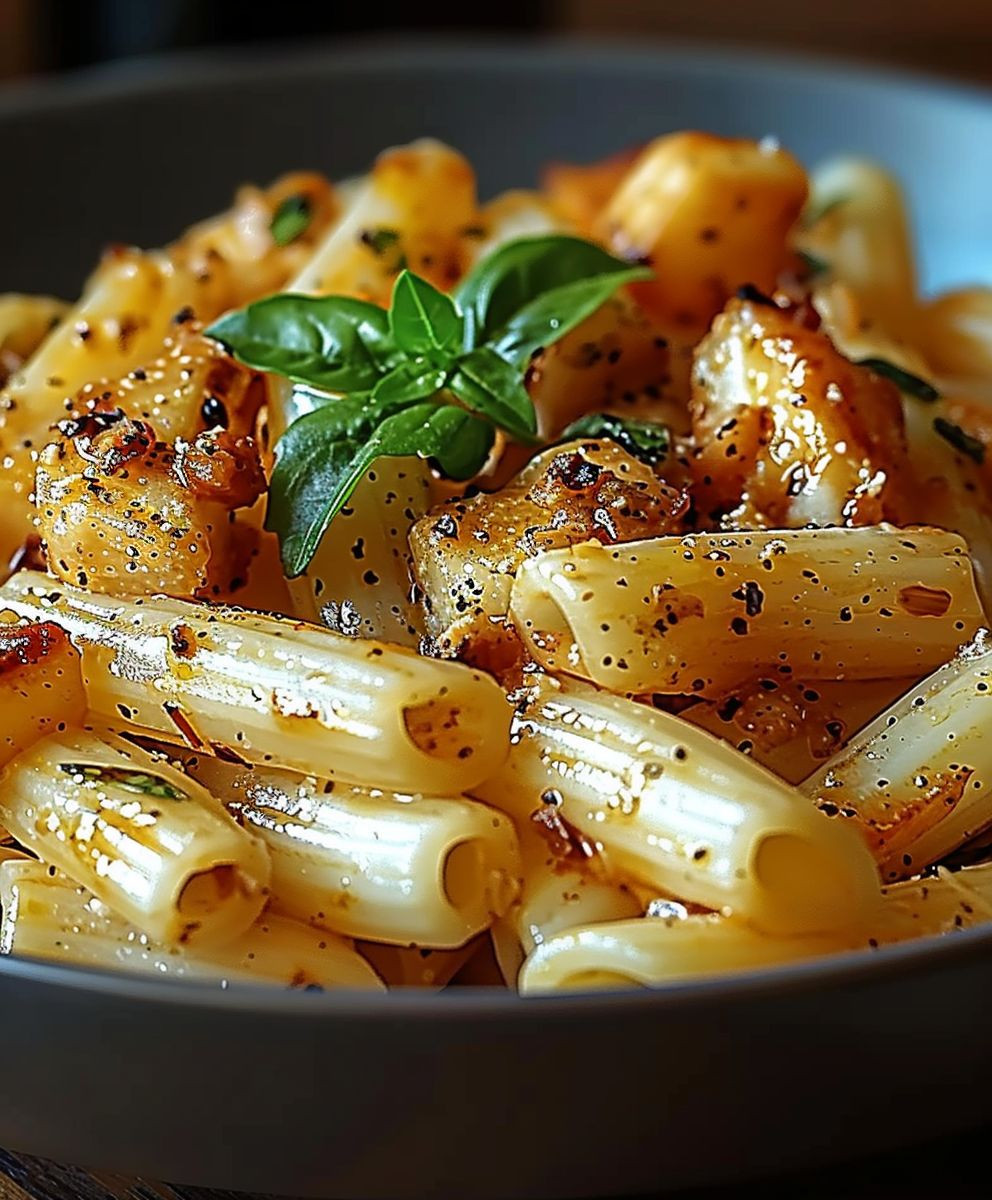 Honig Pfeffer Hähnchen Pasta