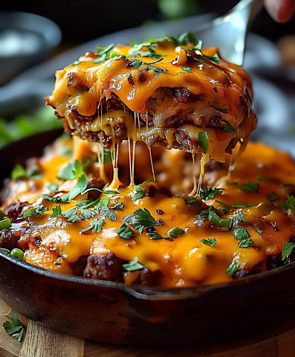 Cheeseburger Auflauf Familie