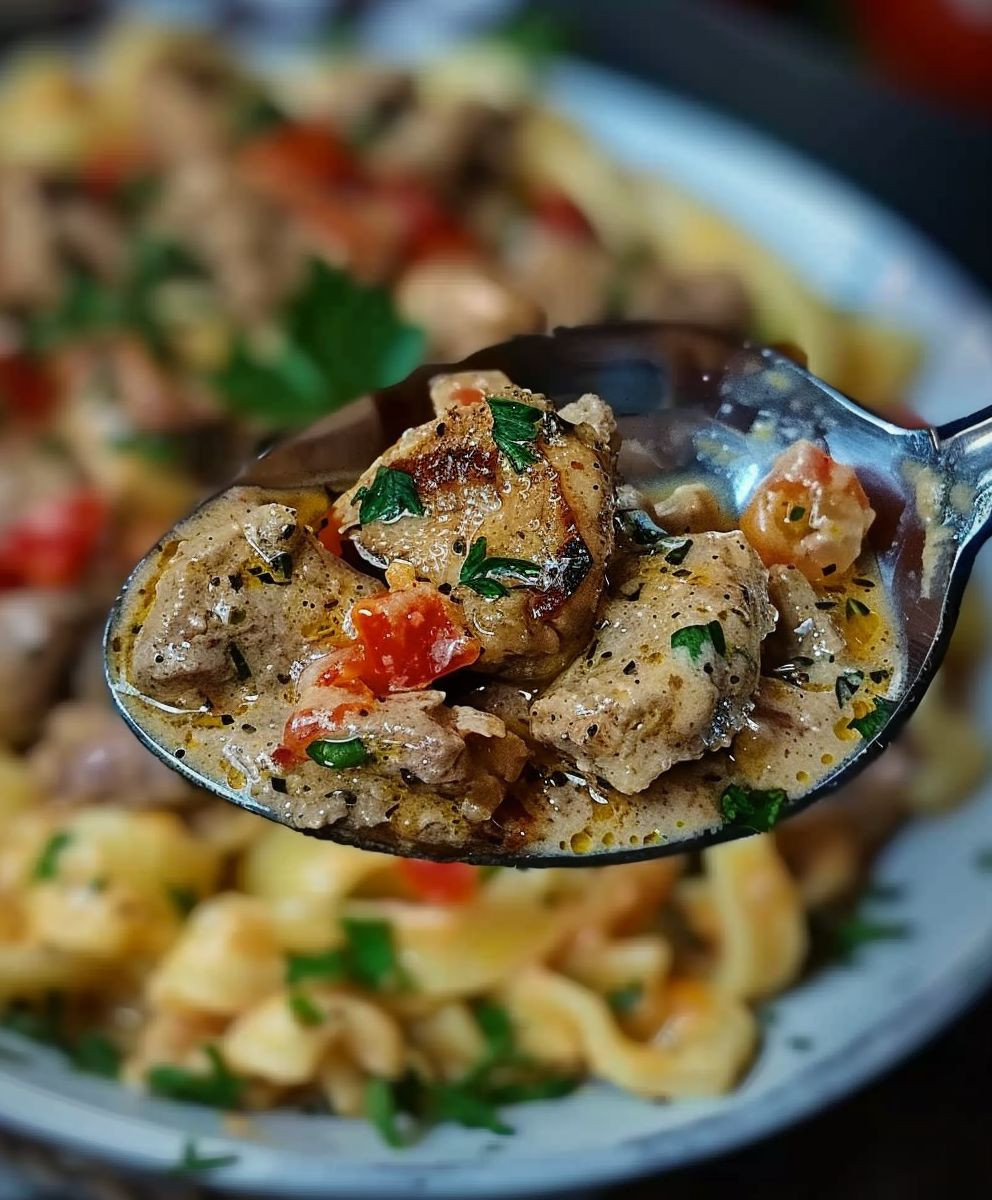 Gyros Pfanne mit Spätzle