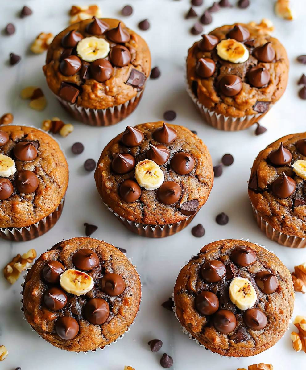 Bananen Schoko Muffins backen