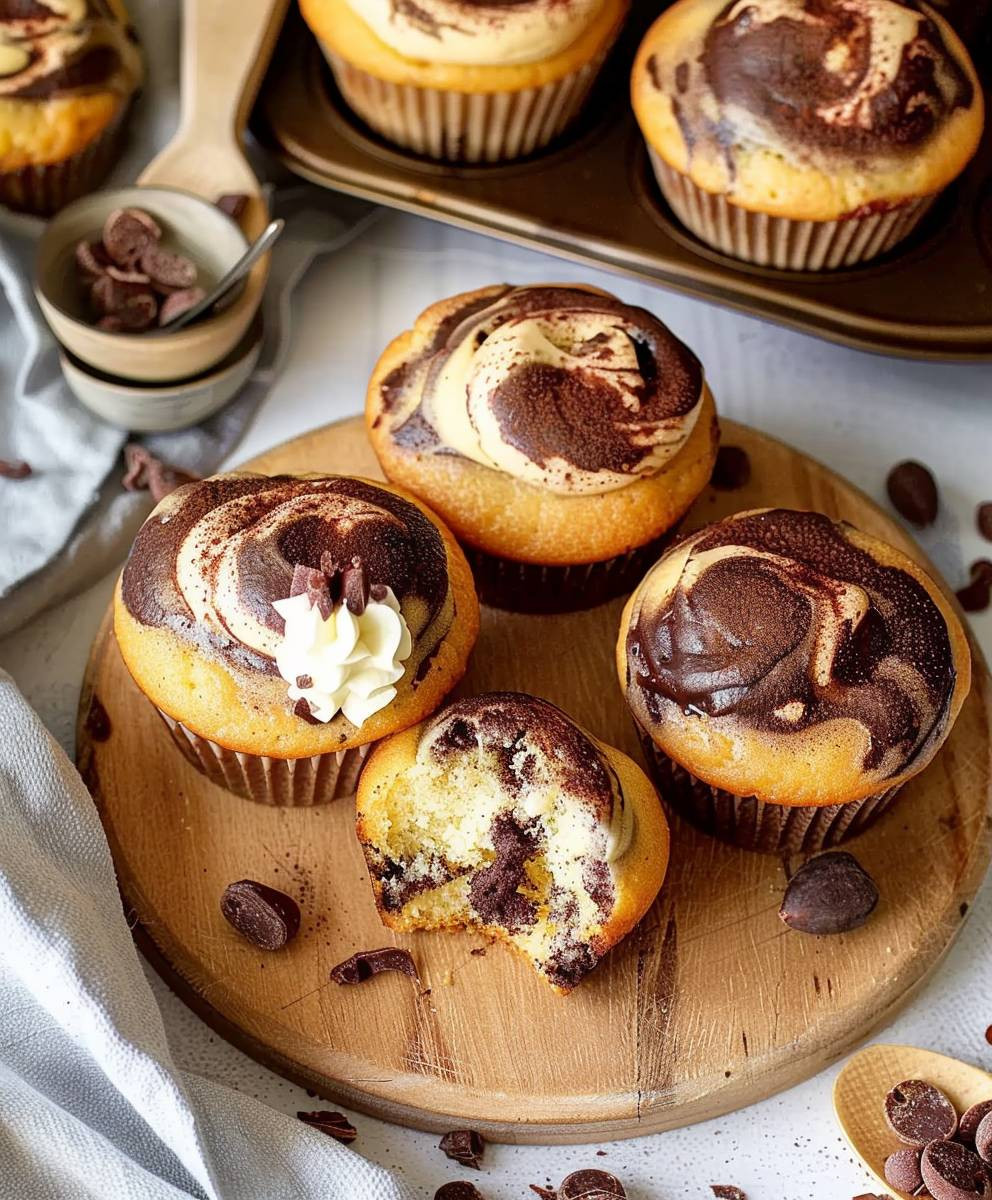 Marmormuffins mit Joghurt