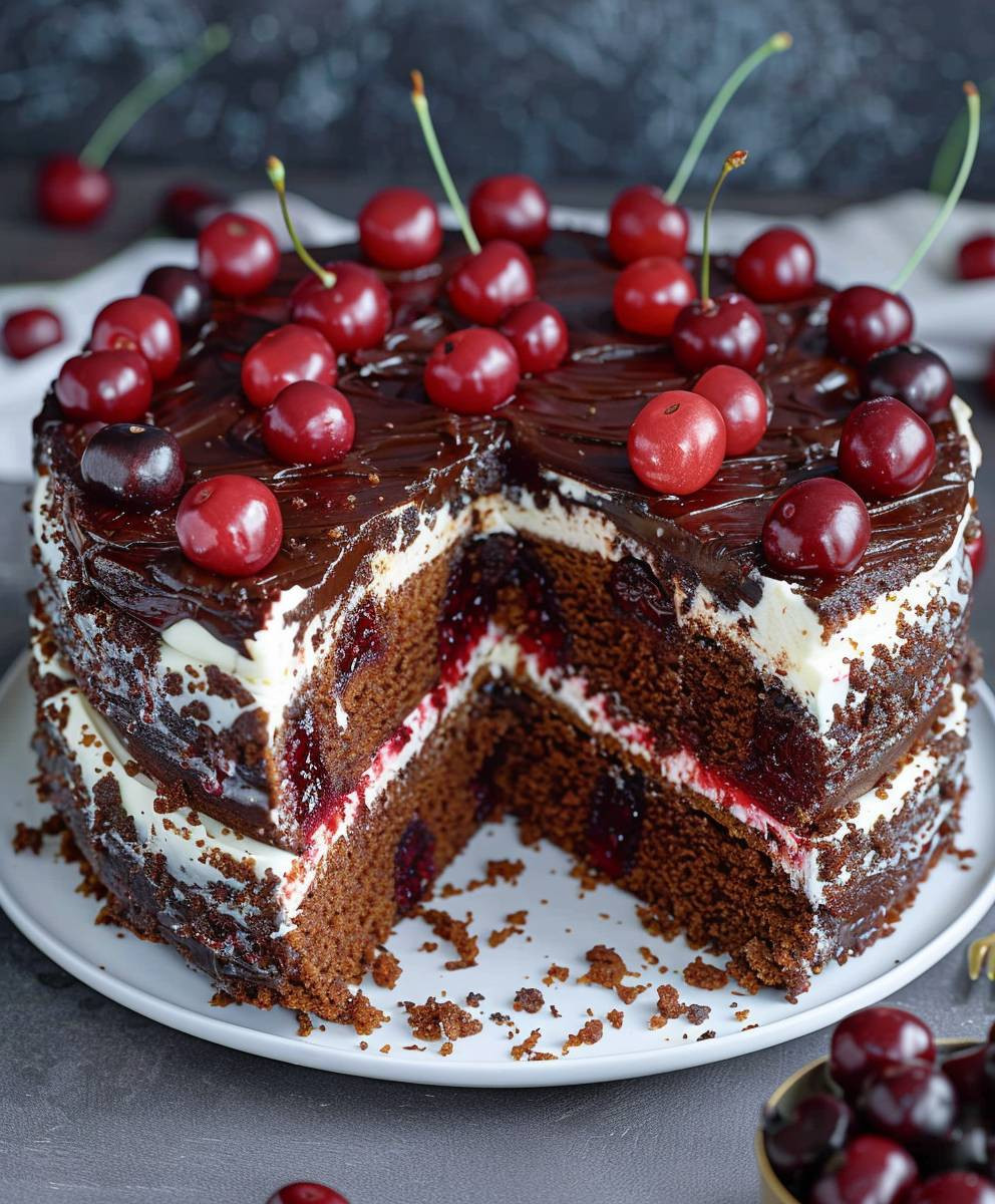 Schwarzwälder Kirschtorte backen