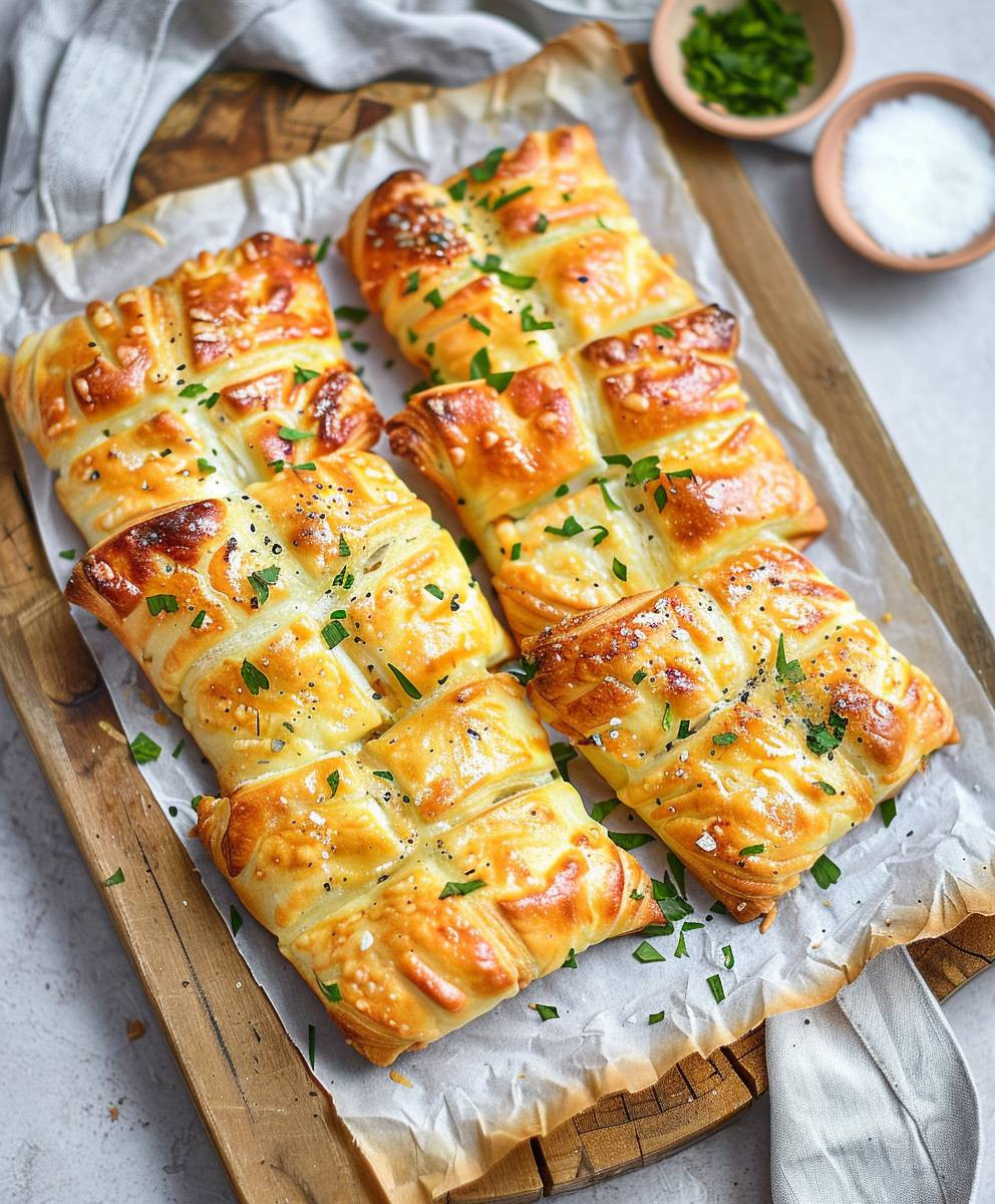 Schinken Käse Blätterteigtaschen