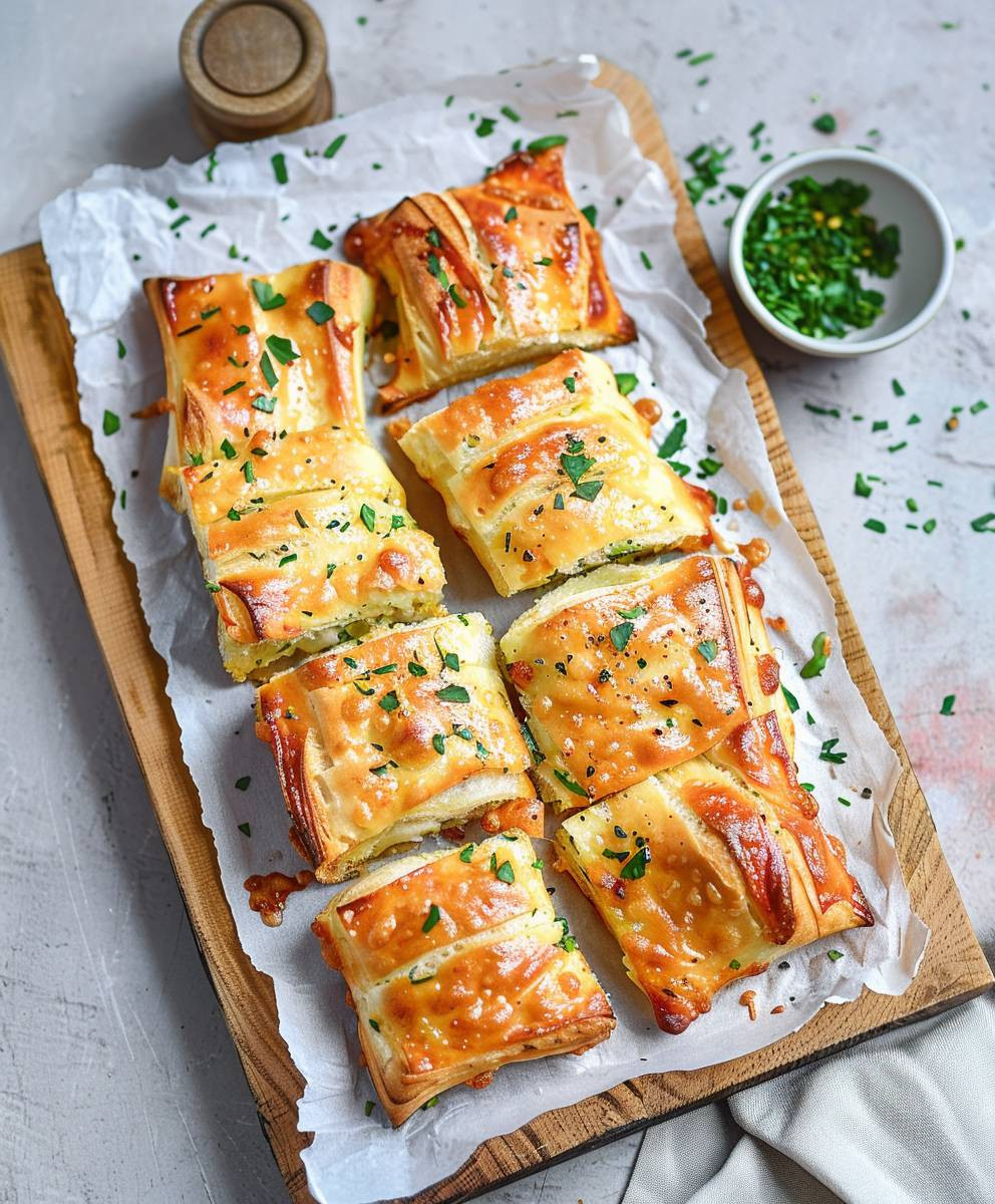 Schinken Käse Blätterteigtaschen