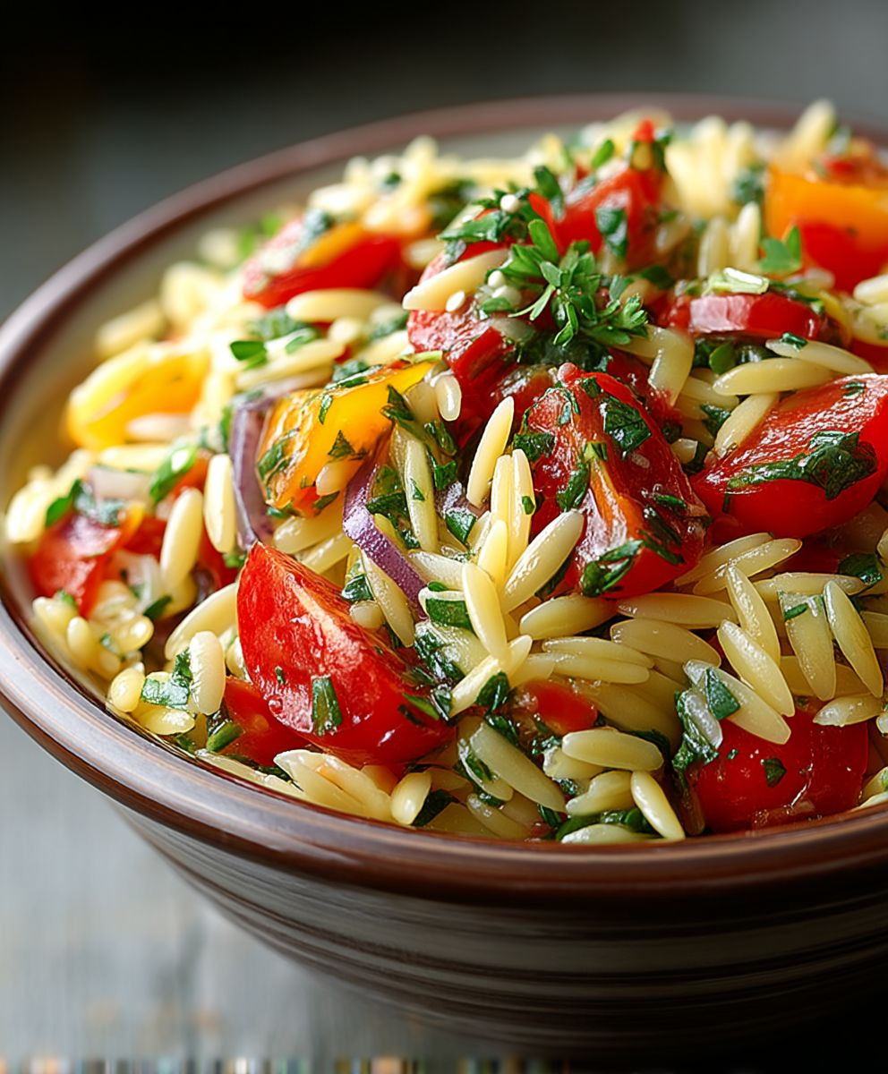 Italienischer Orzo Salat einfach