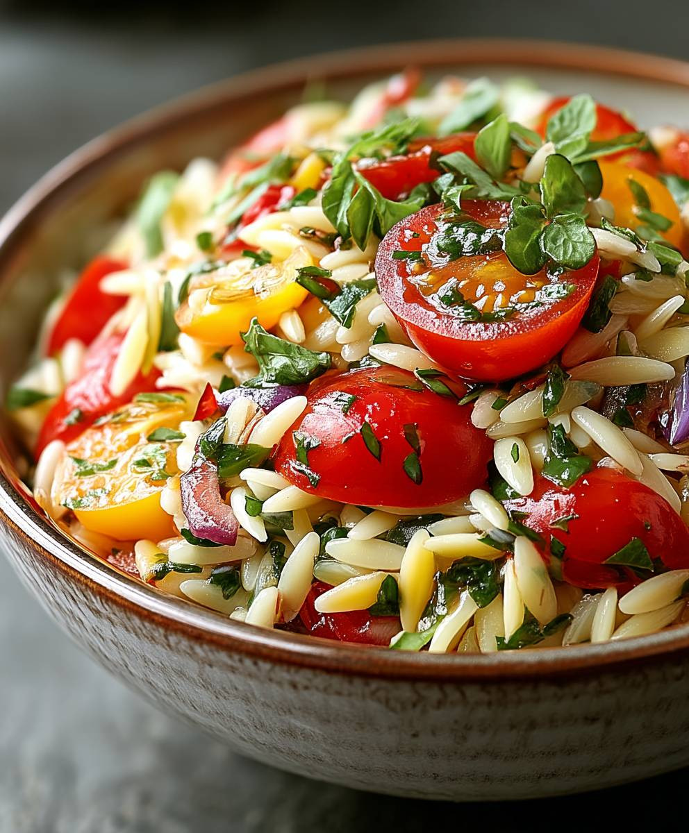 Italienischer Orzo Salat einfach