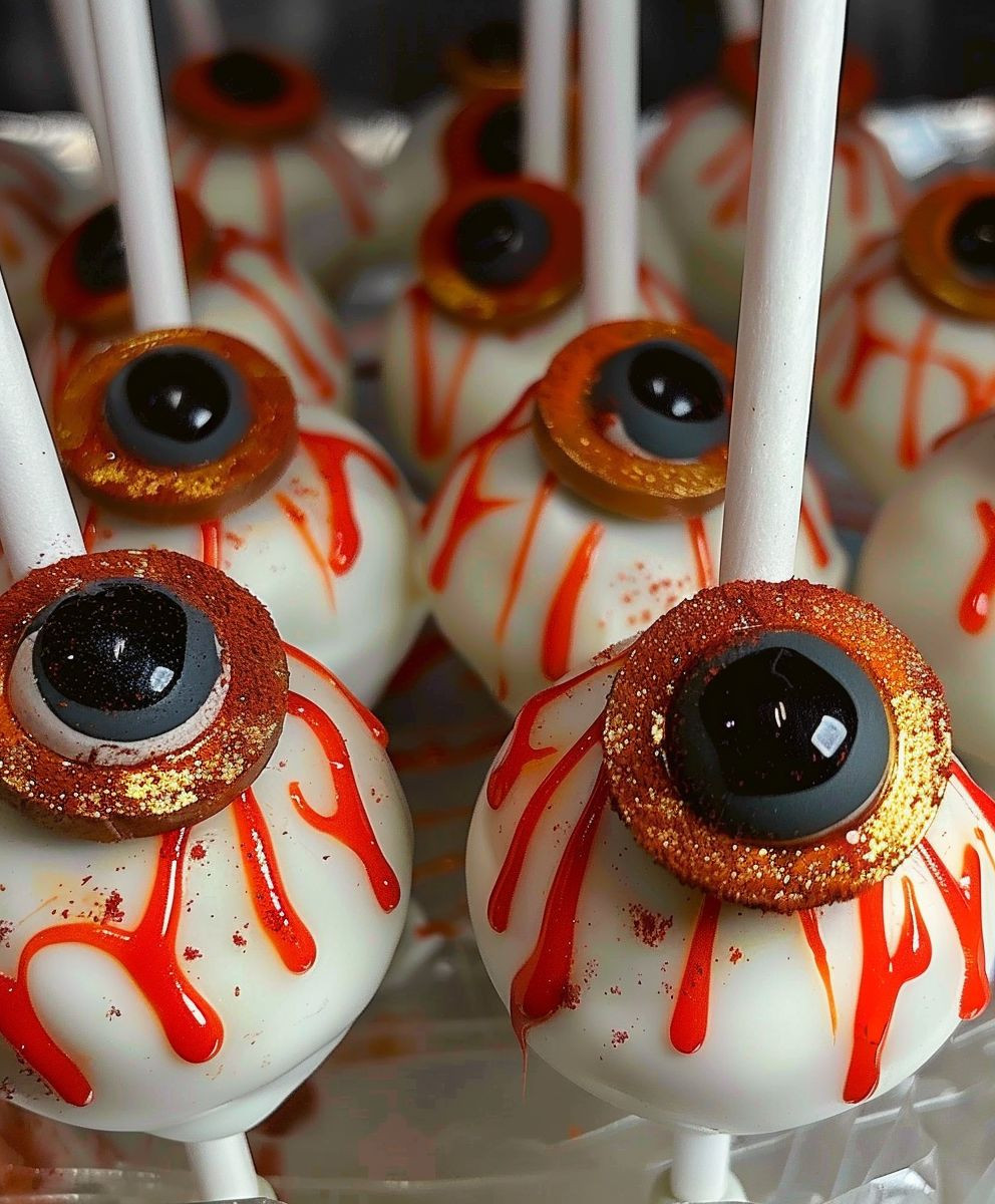 Halloween Augapfel Cakepops