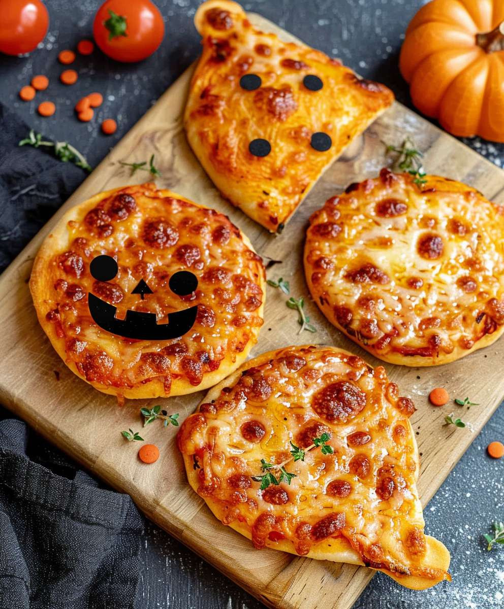 Mini Halloween Pizza