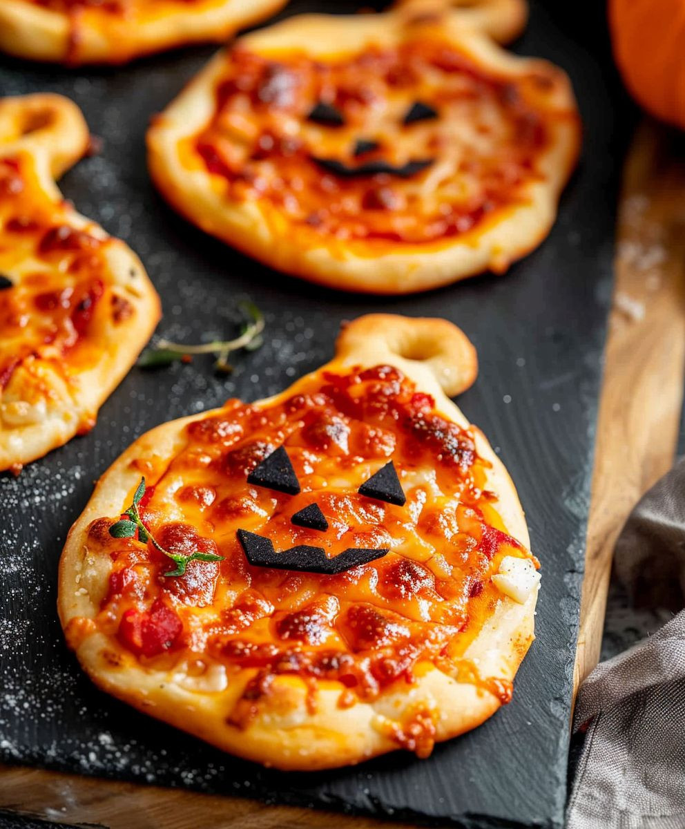 Mini Halloween Pizza