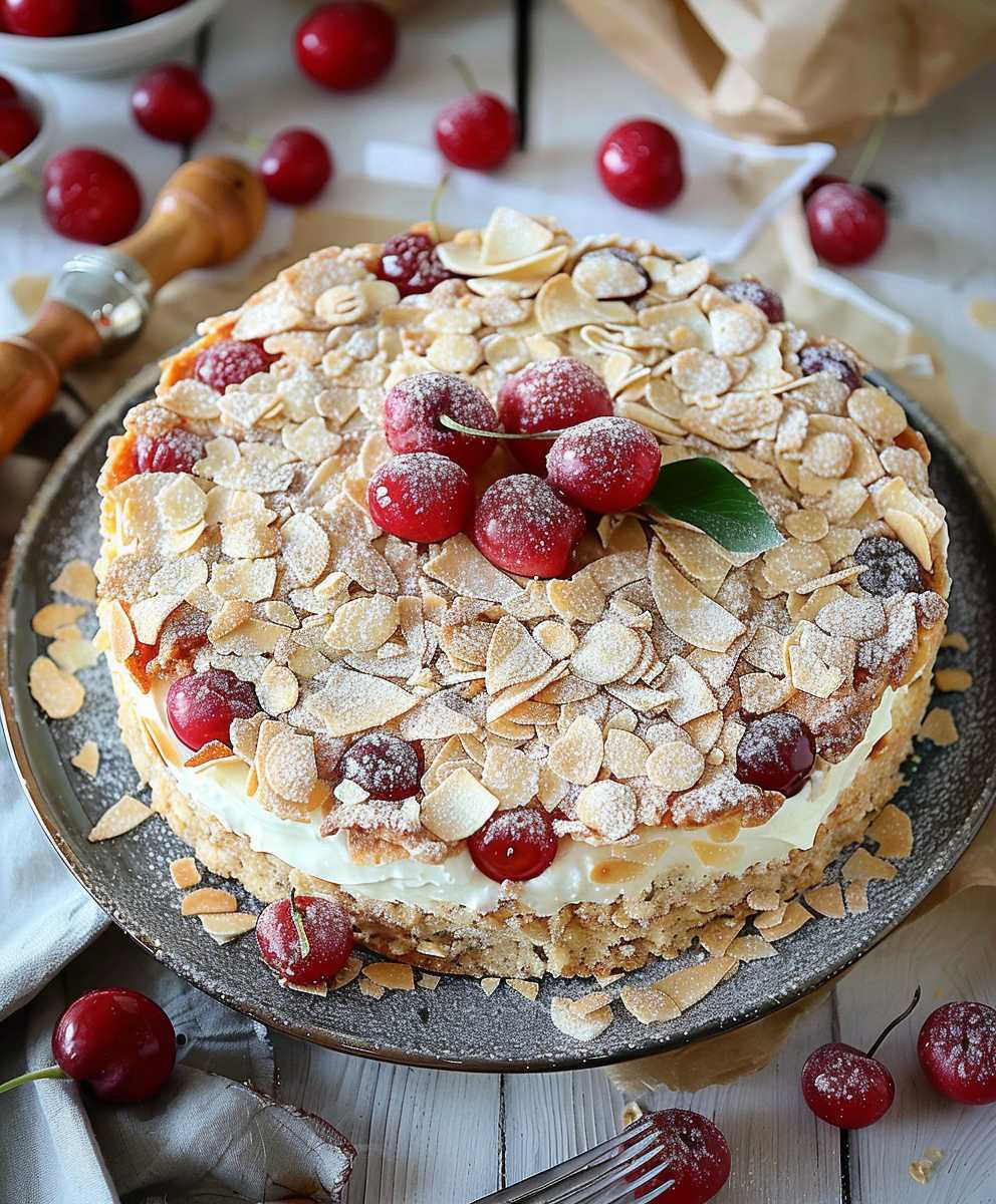 Kirsch Joghurt Käsekuchen Streusel