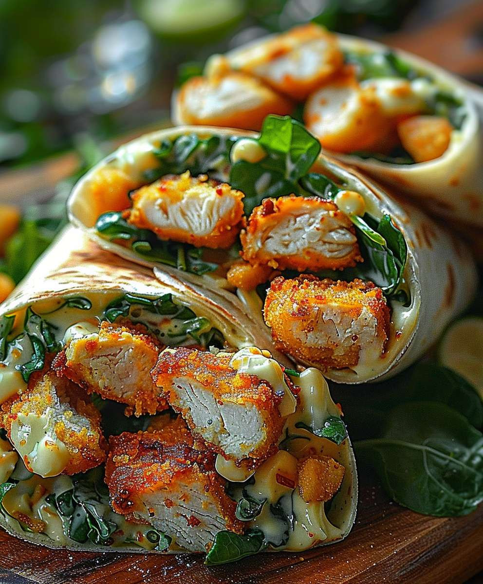 Crispy Chicken Caesar Wrap