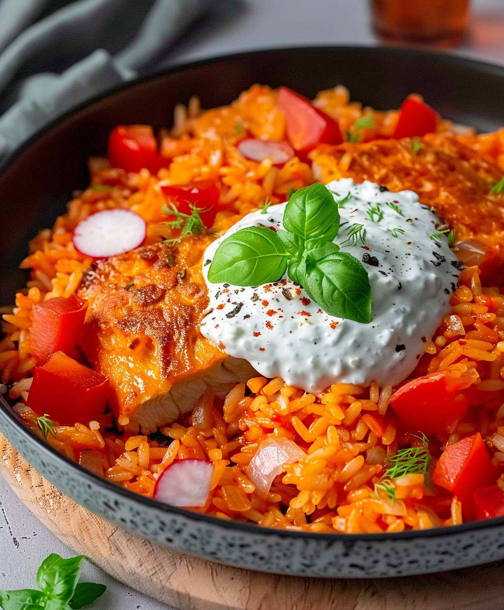 Reispfanne mit Paprika vegetarisch
